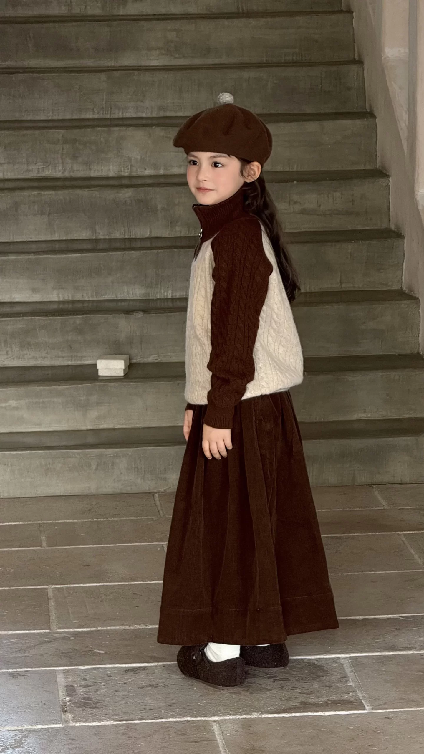 Raglan Half-Zip T-Neck Cashmere Jumper