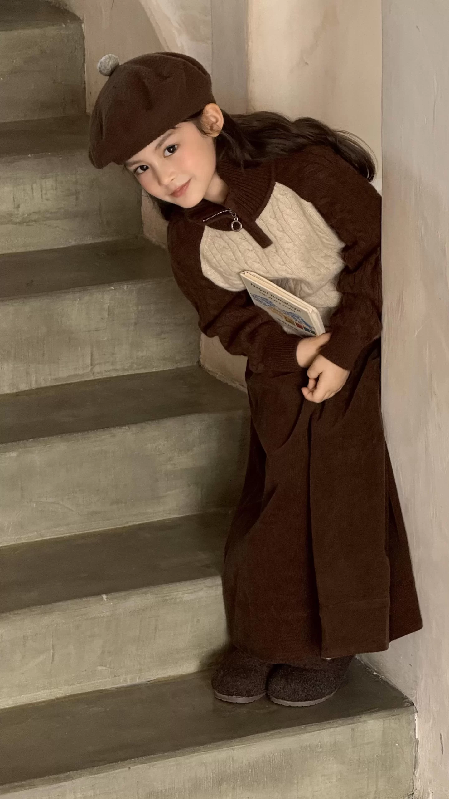 Raglan Half-Zip T-Neck Cashmere Jumper