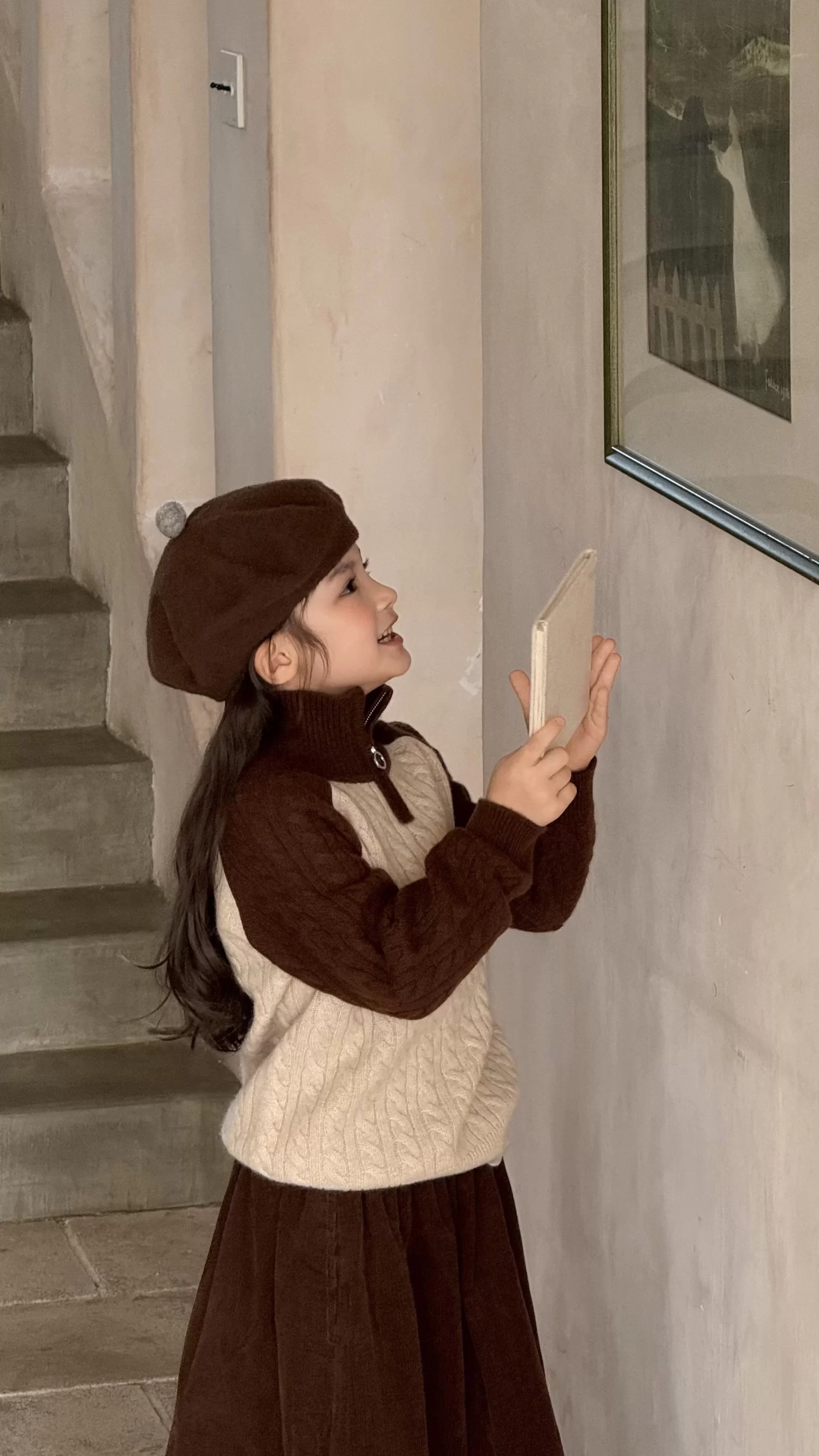 Raglan Half-Zip T-Neck Cashmere Jumper